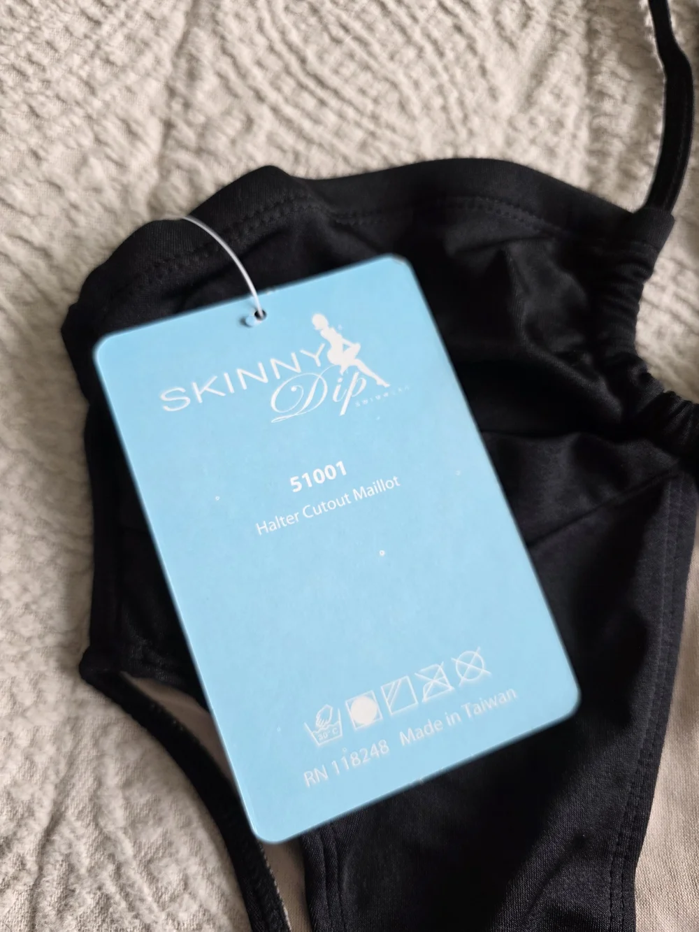 Boutique Skinny Dip Swimwear 1 -piece Halter Maillot Size Small
